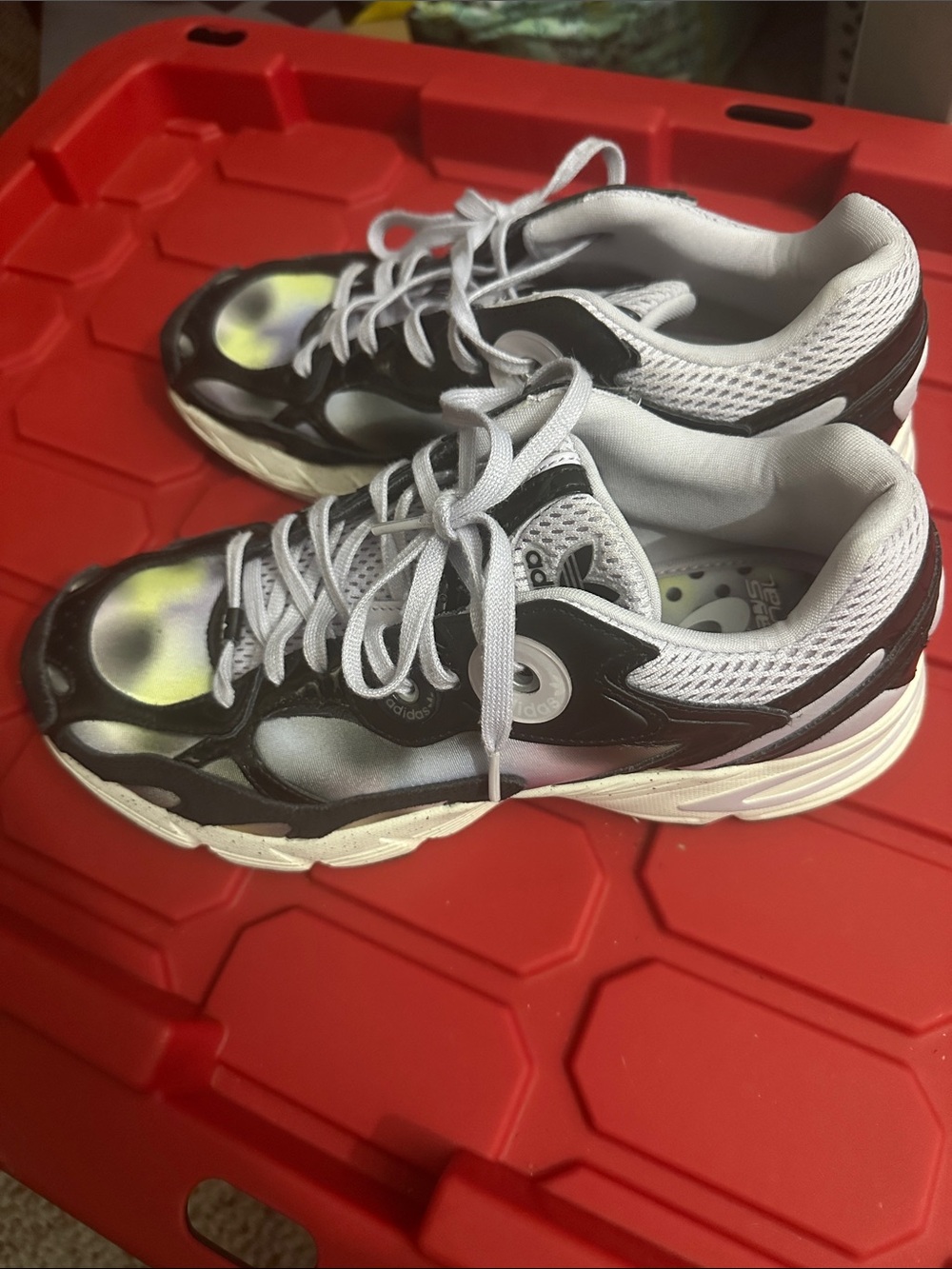 adidas Women’s Black, White & Yellow Sneakers